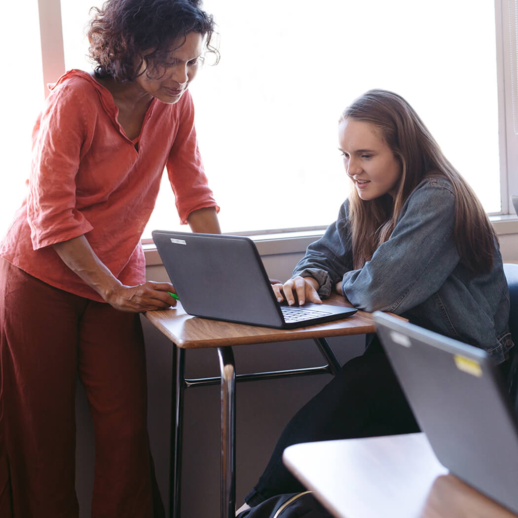 teacher and student